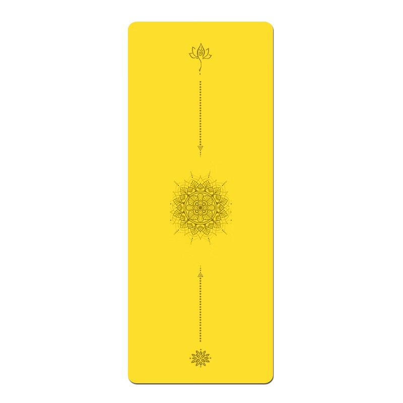 Mianlan Anti-slip PU Rubber Yoga Mat with Alignment Lines