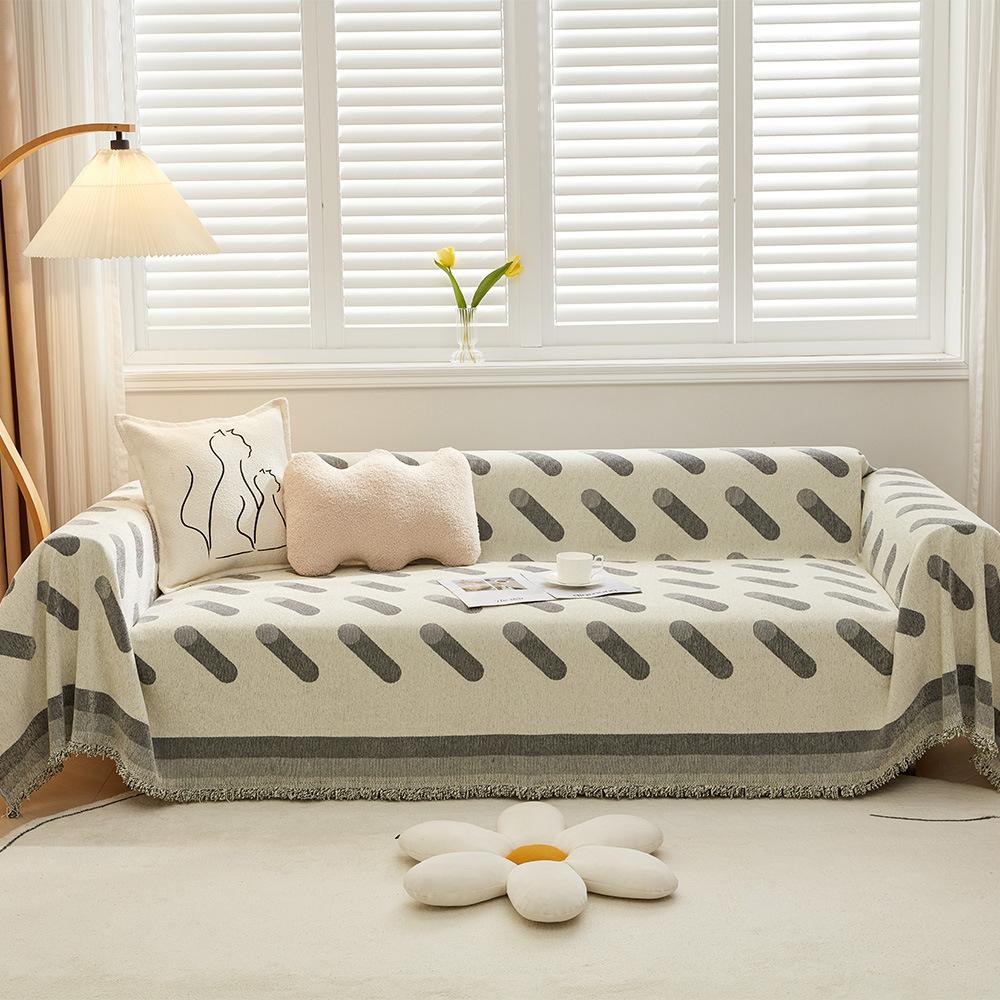 Full Cover Cloth Sofa Towel Four Seasons Universal Modern Simple Cushion All-Inclusive Sofa Cover Cushion Cover Towel Anti-Cat Scratch