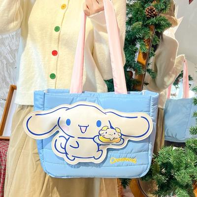 Cute Velcro Cartoon Rabbit Portable Large Capacity Bag New Student Class Shoulder Bag Girls Gift