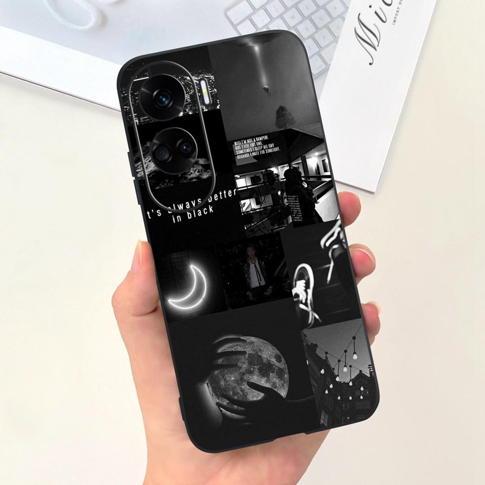 For Cover Honor 90 Lite Phone Case CRT-NX1 Fashion Butterfly Cartoon Slim TPU Soft Silicone Back Cover For Honor 90Lite 5G Funda
