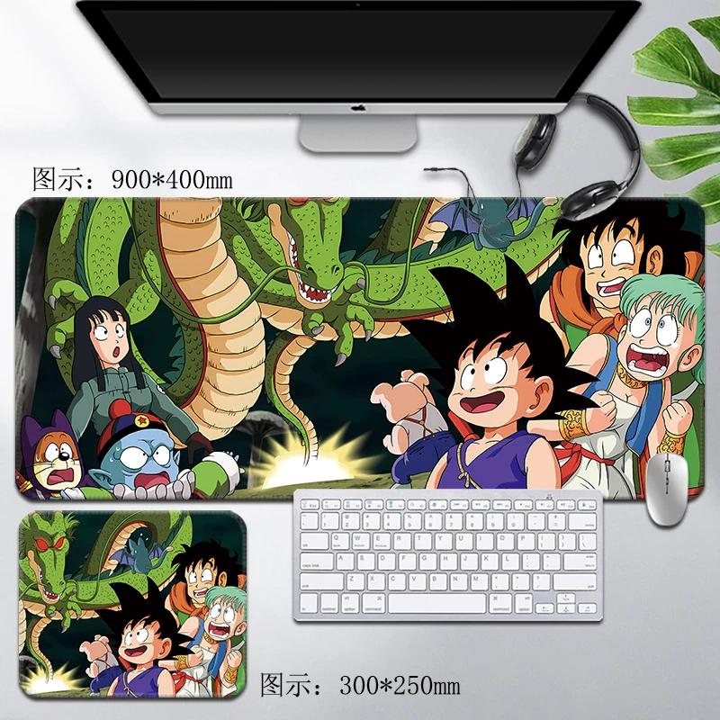 Must-Have für Männer Spiele Dragon Ball Mauspads Son Goku Druckmuster Große Größe Gaming-Tastatur Schreibtischmatte Super Saiyajin Animation Student