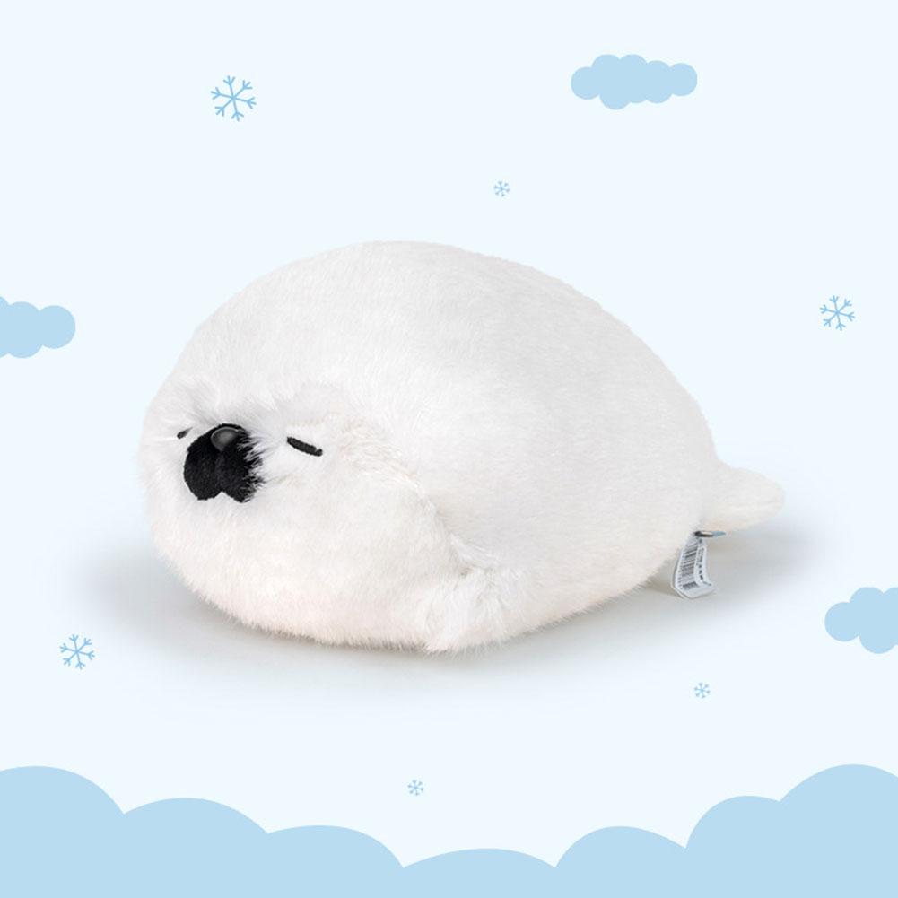 Soft Plush Sea Lion Otter Stuffed Animal Pillow Doll Animal Toy Round Cushion Throw Pillow for Kids Birthday Gift