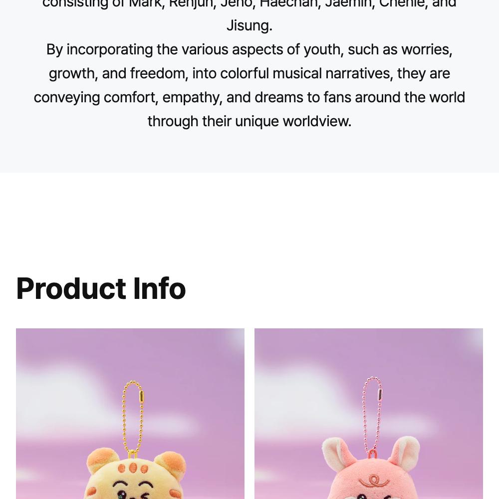 NCT DREAM - [SWEET Dreamiez] POP-UP MD Mini Plush Keyring