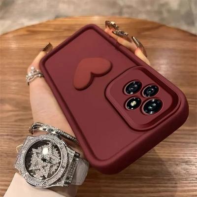 Love Heart Silicone Camera Lens Protective Case for Huawei Honor 200 100 90 80 70 60 Pro Lite Phone Cover