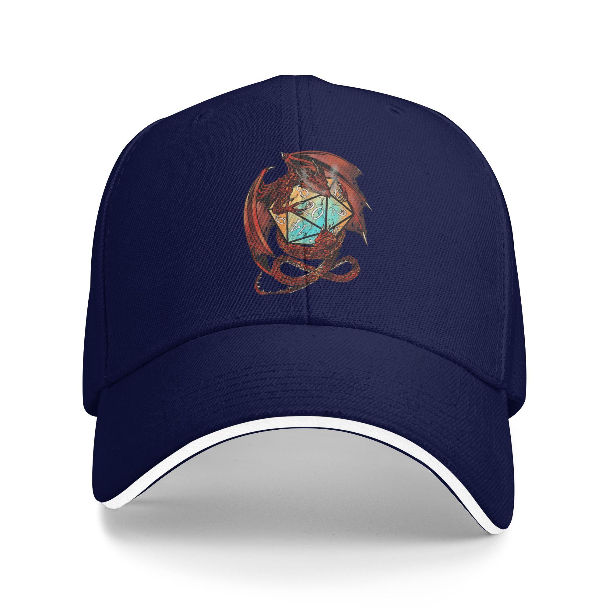 

Summer Casual Baseball Cap DDungeon Dragon DnD Master Kpop Rock Hip Hop Hats For Women Unisex Sun Visor y2k Funny Snapback Cap One Size