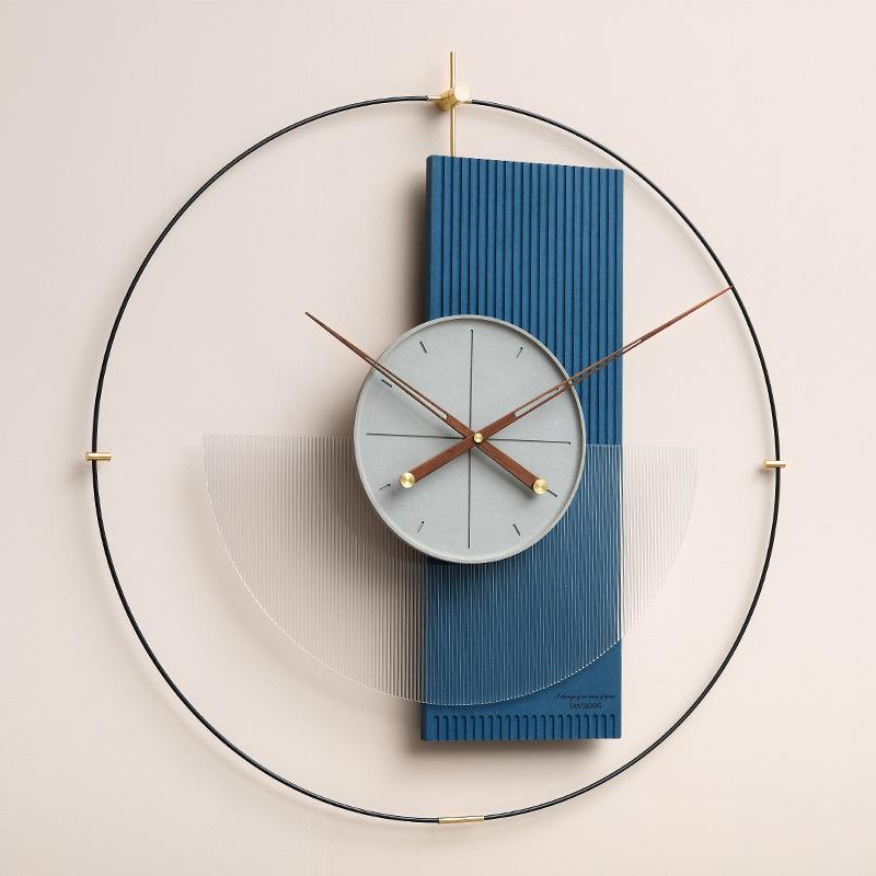 Wozoom Nordic Luxury Wall Clock - Modern Artistic Decor for Living Room