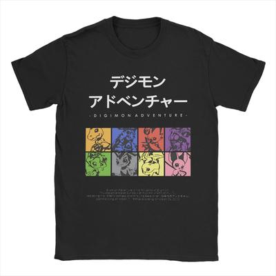 Digimon Adventure T Shirt for Men Women Cotton Funny T-Shirt Crewneck  Tees Short Sleeve Tops Original