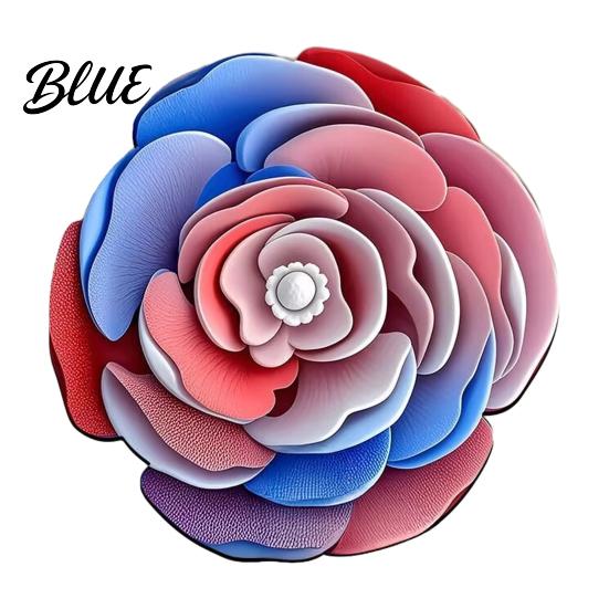 Realistic Decorative Rug Shape Entrance Absorbent Non-Slip Bath Mat 3D Flower Floor Three-dimensional for Living