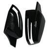 1 Pair Glossy Black For Mercedes Benz W176 W246 W212 W204 C117 X156 X204 W221 C218 Rearview Mirror Cover Caps Sticking
