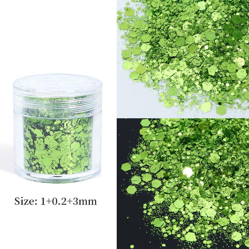 10ml Mixed Hexagons Glitter Flakes For Epoxy Resin Pigments Loose Sequins DIY Silicone Mold Filling Material Resin Craft Fillers