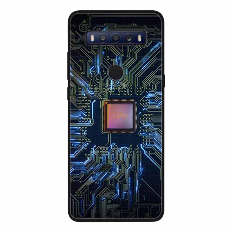 Para TCL 10 SE Funda Suave de Silicona Fresca y Moderna Para TCL 10SE T766U T766H Tapa Trasera TCL10SE TPU Protectora para Teléfono Fundas