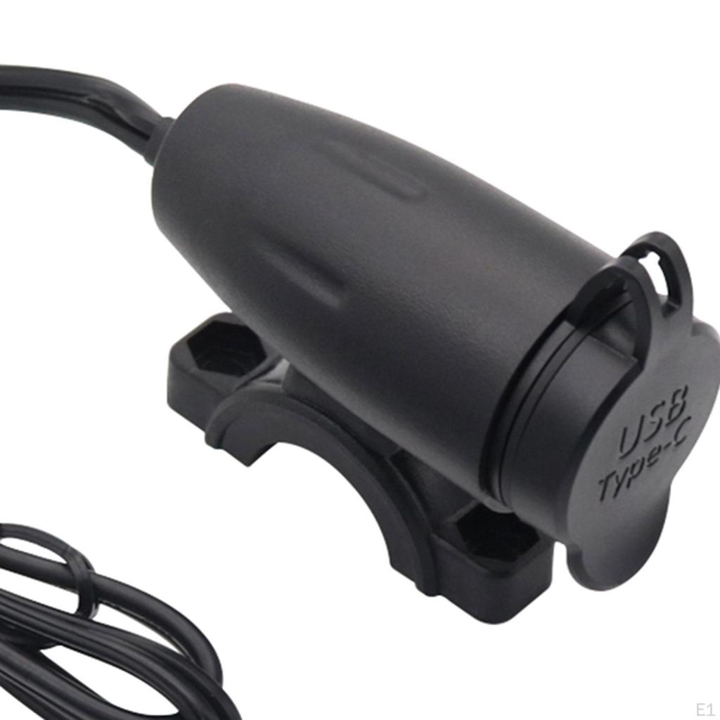 Motorcycle USB Charger Dual Port Waterproof Quick Charge for Smartphone