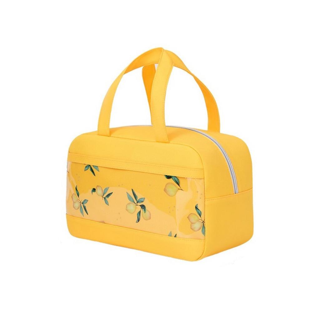 Aluminium Foil Fruit Printed Lunch Bag Leak-Proof Food Storage Pouch Insulated Cooler Bag  School