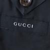 GUCCI Swiss made Striped Pattern tailored jacket 48 charcoal Men's Used