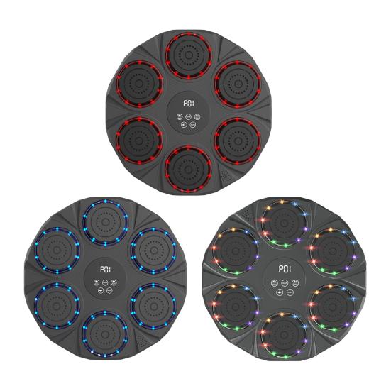 Yousheng Wall-Mounted Music Boxing Machine 9 Speed 9 Modes Adjustable Electronic Boxing Trainer Target LED Display Punching Pad Home Workout Equipment