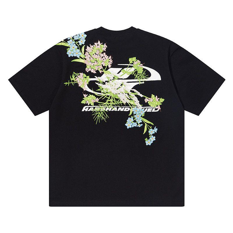 Cleanfit Street Florals Chinese Style Short Sleeve Embroider