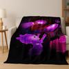 Manta de Franela de Dibujos Animados para Juego 3D F-FNAF Suave Cálida para Cama, Dormitorio, Habitación, Sala de Estar, Viajes, Camping, Picnic, Regalo