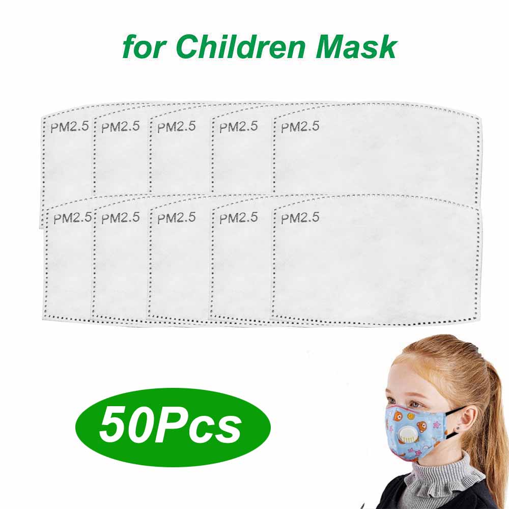 Tcare 10 Stück/Los 5 Schichten PM2.5 Filter Maskenpapier Aktivkohle Erwachsene Kinder Masken Anti Staub Smog Mundmaske Gesichtsmasken Filter