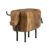 Vintage Style Longhorn Bull Sculpture Western Style Rugged Sheep Cow Figurine Handcrafted Rustic Longhorn Bull Craft Ornament