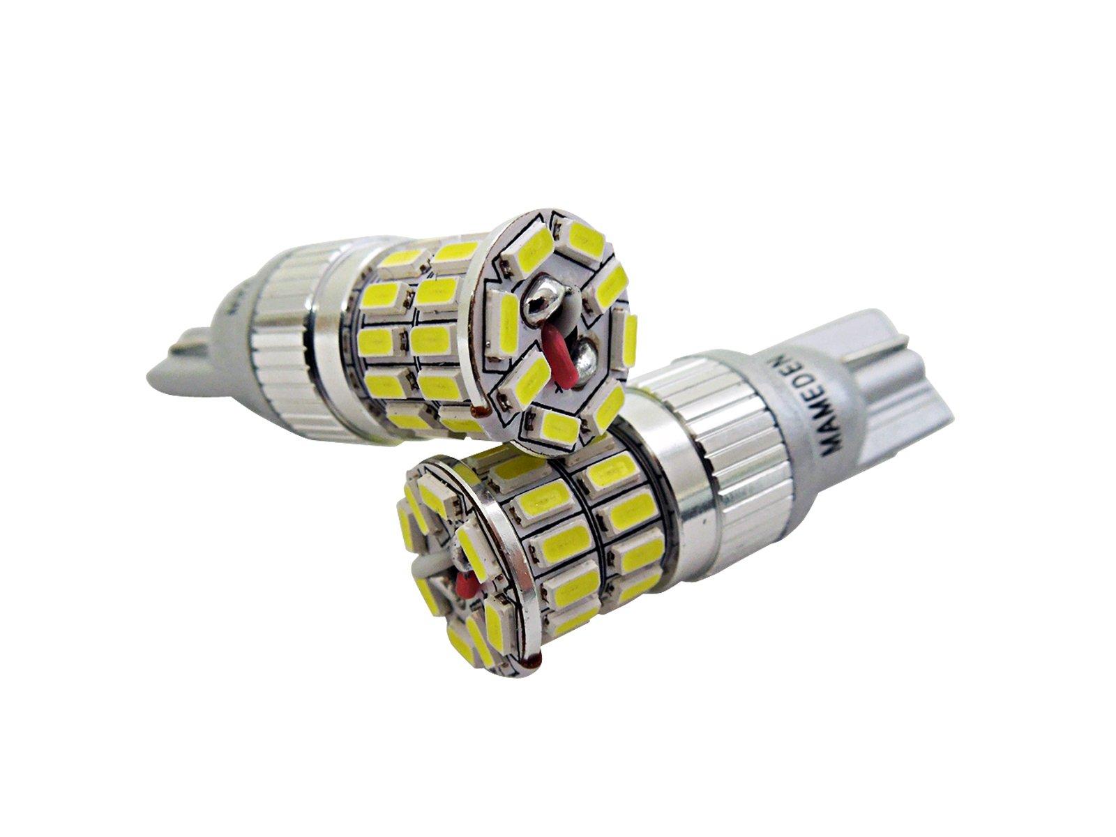 

MAMEDEN Светодиод T10 T16 Двойного назначения Светодиод MIRA-SMD 12В/24В Совместимый (1: белый)