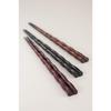 Yamanaka Lackware Rutschfeste Spiral-Essstäbchen, in Geschenkbox verpackt, Keyaki-Holz, Schwarz poliert, SF-0776