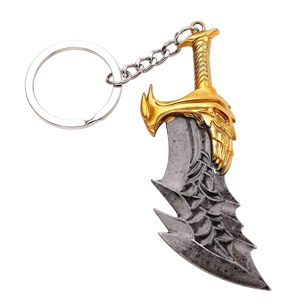 God of War 4 Kratos Sword Keychain Pendant Keyring Jewelry Men And Women Car key chain Accessories