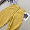 Damen Retro Gelbe Weitbeinjeans - Hohe Taille, Schlankmachend, Gerade Beinlinie, Bodenlang, Herbst 2025
