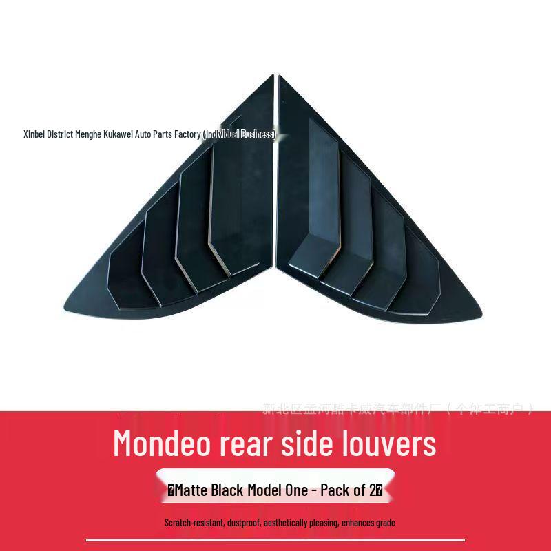 

Fits 13-21 Mondeo Mustang: Rear Triangle Shark Gill Window Frame Trim