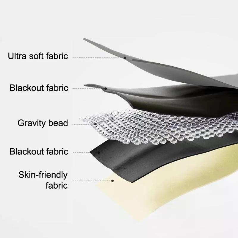 Gewichtete Schwerkraft-Augenmaske Schlafen Bequem Lichtblockierendes Stirnband Für Tiefen Schlaf Stressabbau Reise Geschenk Für Männer Frauen