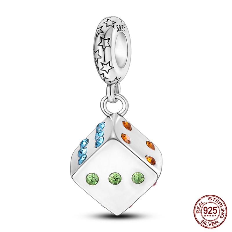 S925 Silver Fashion Camera Coffee Cup Flower Charms Beads Fit  S925 Original Bracelet DIY Birthday Jewelry Making For Women