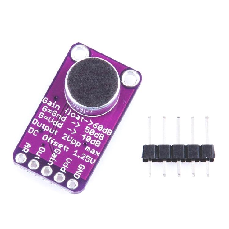 

MAX9814 Low Noise 30nV Microphone Amplifier Board Auto Gains Selection 40dB 50dB 60dB For Diy Electronics Projects 1