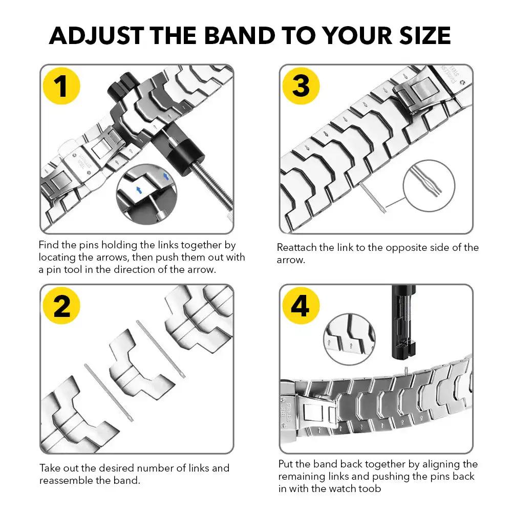 Vlindersluiting Band voor Google Pixel Watch 4 45mm/3 45mm Titaniumlegering Horlogeband