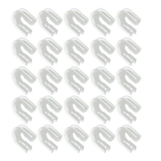 

20 шт. Светящиеся рыболовные U-образные кольца Портативные легкие Светящиеся в темноте Направляющее кольцо для PE-лески Соединитель Рыболовные аксессуары