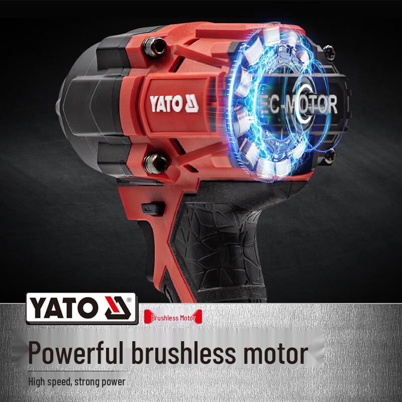YATO 18V Brushless Cordless Impact Wrench 850Nm CN Plug (adapter Included)