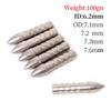6/12/24pcs 75/80/100grain Insert Arrow Head Stainsteel Tips for ID 6.2mm Shaft Archery Accessory 5