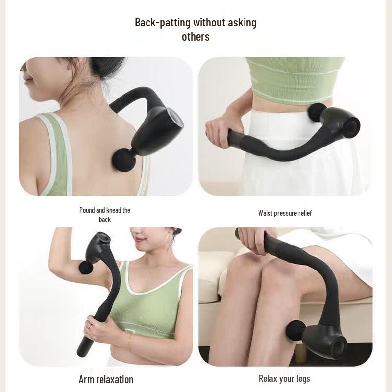 Bent-Head Fascia Massage Gun CN plug (adapter included)