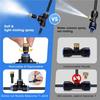 M-Modern-Outdoor Misting System Garden Sprinkler 33FT(10M), DIY Misting Line, 12Pcs Brass Nozzle (3/4Inch), Garden Greenhouse Tr