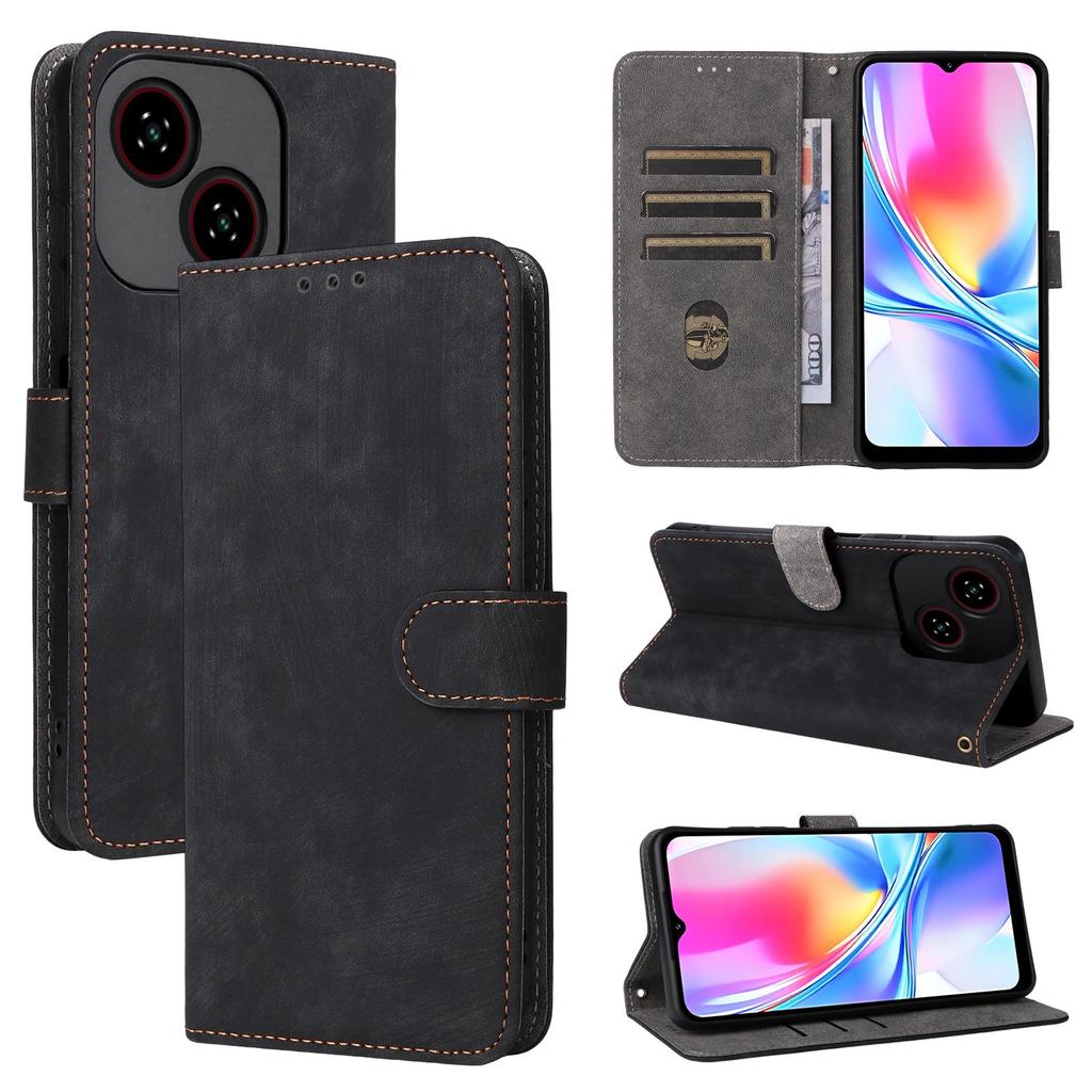 Flip-Cover für ZTE Blade A35E / Blade A35e, PU-Leder, Rundumschutz mit [RFID-Blockierung]