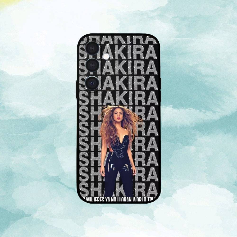 F-Berühmte S-Shakira Sängerin Handyhülle Für Samsung A73,72,71,A52,51,40,41,A22,A32,31,A13, Weiche Schwarze Hülle