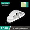 FC Square Adhesive Cable Clip Organizer - Nylon Buckle for Dashcam