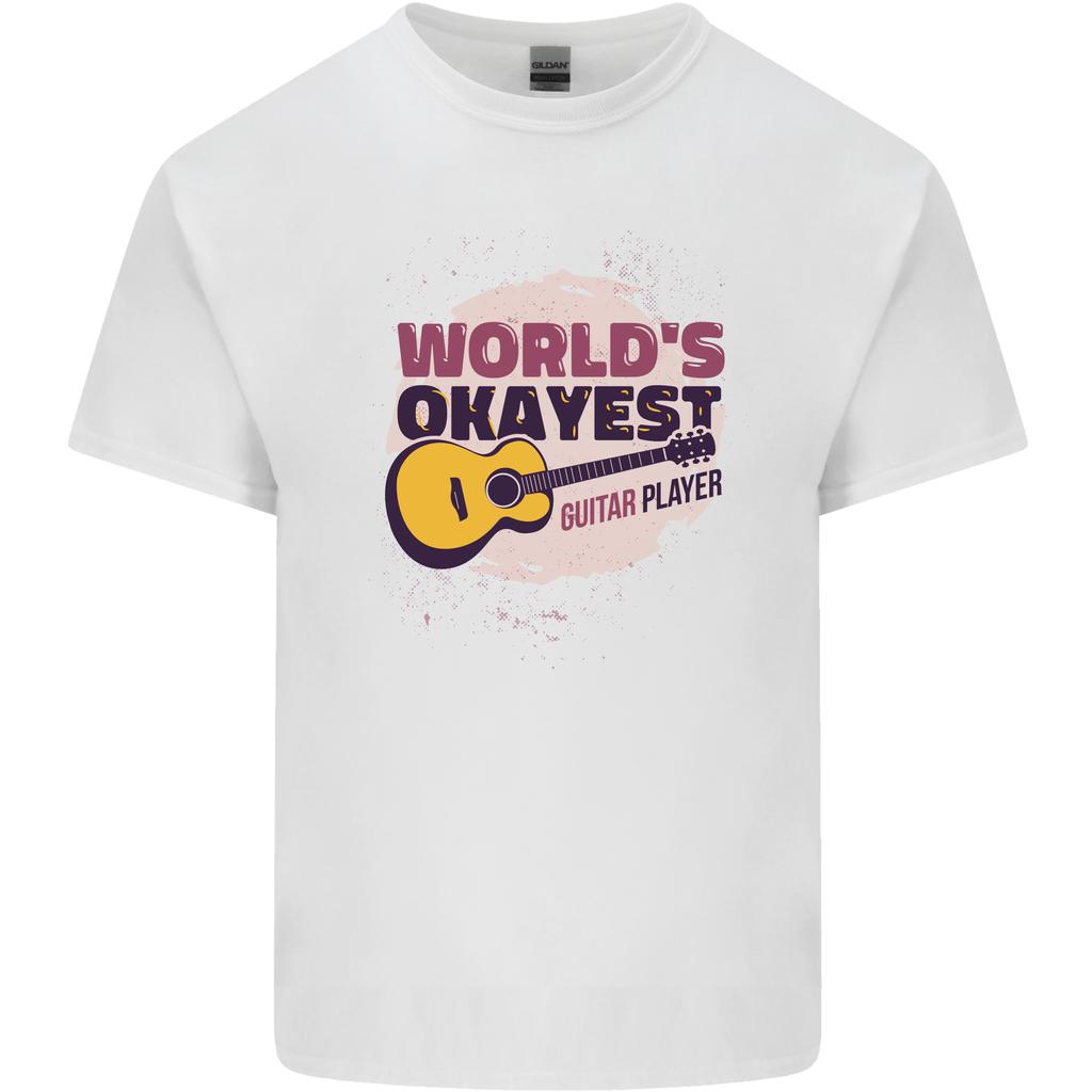 Worlds Okayest Guitar Player Funny Unisexs Light Cotton TShirt