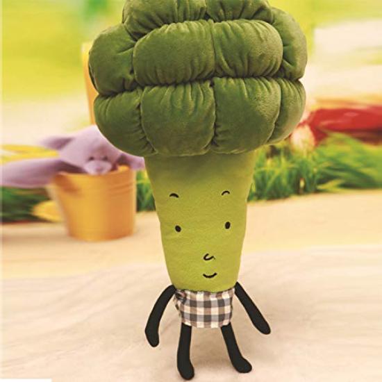 [Qingyun LEE] Food Vegetable Body Pillow, Vegetable Plush Cushion, Vegetable Cushion Figurine, Gift, Broccoli