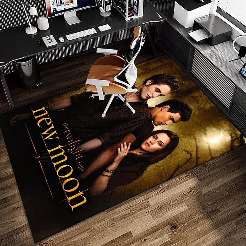 Eclipse Twilight vampire Office Rug Chair Mat, Game Carpet, Suitable for Front Door, Bedroom, Living Room, Desk, Holiday Gift