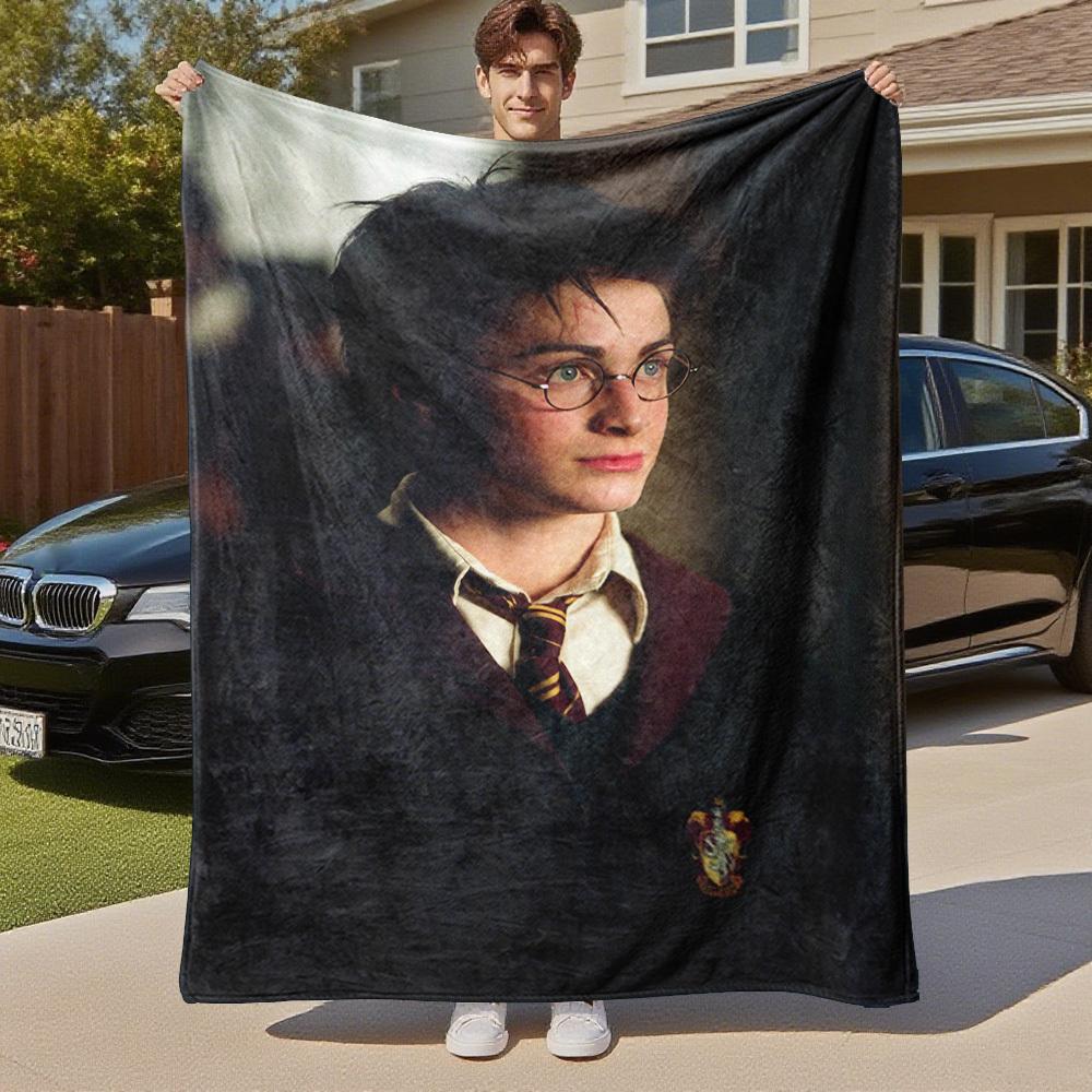 1pc Gryffindor Harry Potter Outdoor Flannel Throw Blanket All Season Soft Warmth,Home Decor 1031208