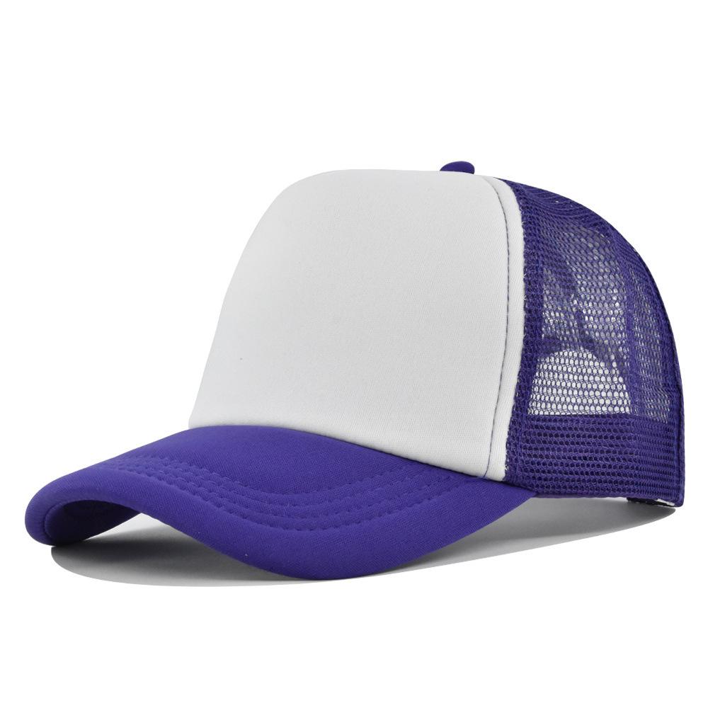 Fashion Desgin Solid Color Sponge Baseball Cap Net Cap Curved Brim Hat Sun Hat Light Mesh Sun Cap Outdoor Women Men