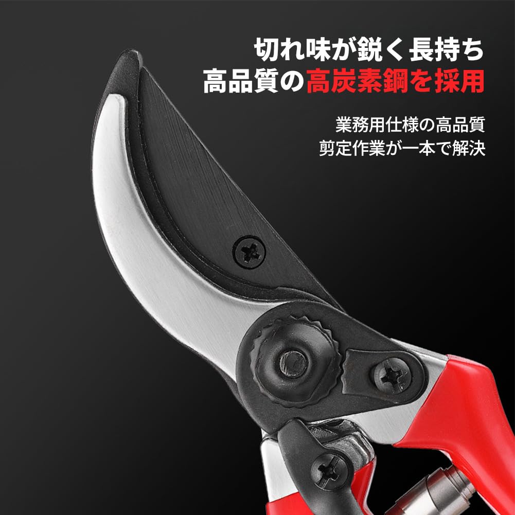 Pruning Shears Garden Shears with 4x Carbon Easy Suitable for Branch Flower Flower Fruit and Vegetable Gardens DR.TREE - Sharpness, Steel,