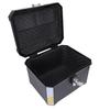 Motorcycle Top Case 45L Large Capacity Stainless Steel Motorcycle Trunk Waterproofing Detachable Luggage Storage Case