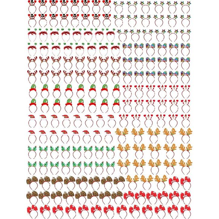 Christmas Headbands and Costume Headwear, Xmas Santa Christmas Accessories Decorations Party Favors for Women