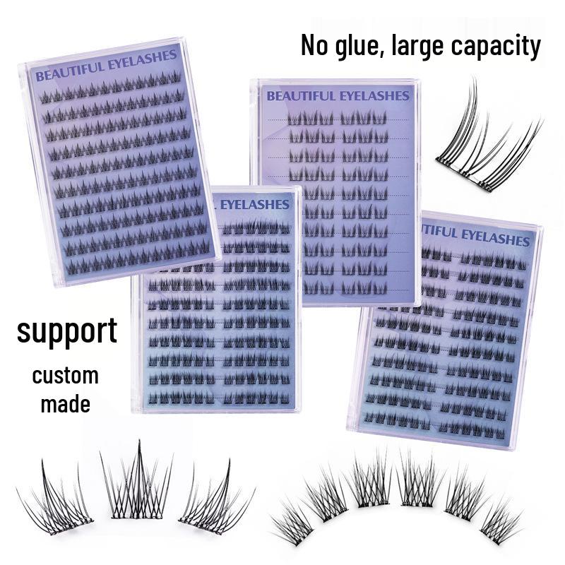 

120 Clusters Glue-Free Reusable Camellia False Eyelashes | Natural, Soft, Self-Adhesive Standard