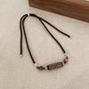 Tibetische Neun-Augen-Dzi-Perlenkette Handgefertigte Achat Spiritueller Schmuck Für Inneren Frieden Schutz Und Weisheit